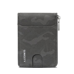 Camouflage Large Capacity Zipper Men's Wallet