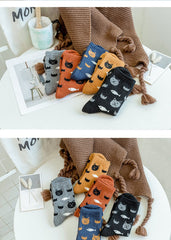 Mid-calf Cartoon Extra Thick Warm Rabbit Wool Socks