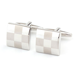 Square Plaid French Shirt Men's Cufflinks Cufflink