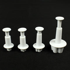 4pcs Plum Flower Plunger Cutter Sugarcraft Fondant Cake Decorating DIY Tool