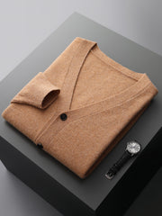 Men's Fashion Casual V-neck Wool Cardigan