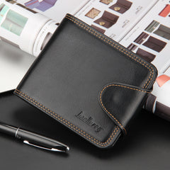 Casual Men's Horizontal Zipper Buckle Wallet