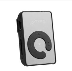 New Mini Fashion SD TF Mirror Portable MP3 Player Clip Media Player Sport Button Mp3 Music Player Walkman Lettore Black