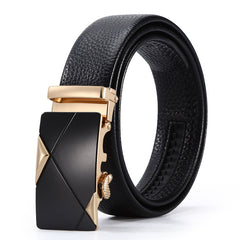 Men's Automatic Leather Buckle Business Belt