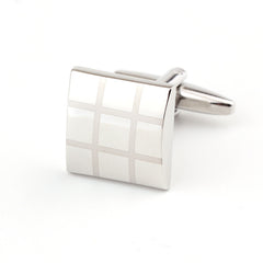 Square Plaid French Shirt Men's Cufflinks Cufflink