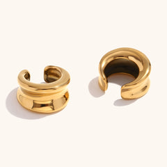 Retro Gold Stand With Concave Ear Clip Inside The Body