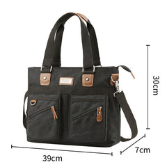 New Men's Handbag Canvas Business Briefcase