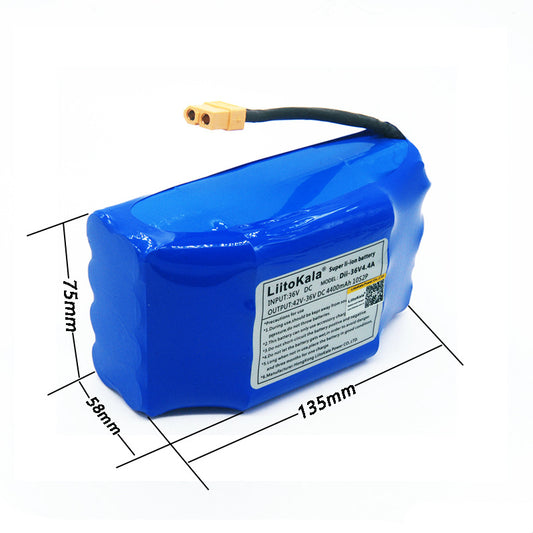 Twisted car battery 36V 4.4AH lithium battery pack