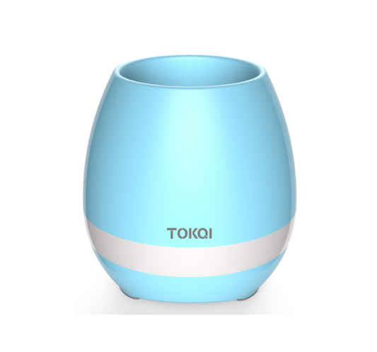 Touch-sensitive music vase desktop audio