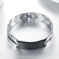 Cross stainless steel bracelet bracelet