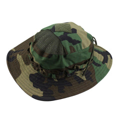 Camouflage Hat Tactical Army Fan Field Round Edge Fishing Sun Hat