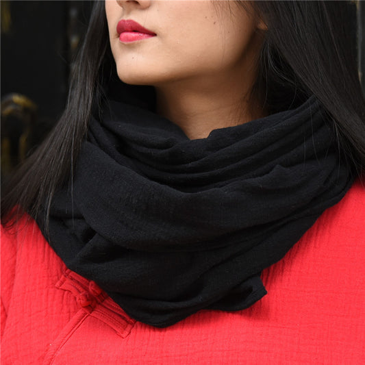 Women's Cotton And Linen Zen Retro Simple Scarf