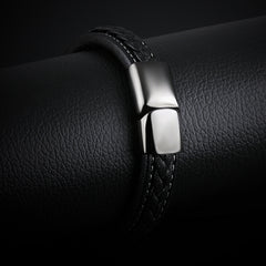 Black titanium steel bracelet