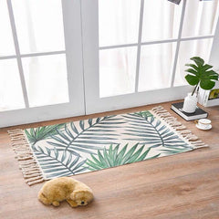 Scandinavian Style Linen Cotton Rug