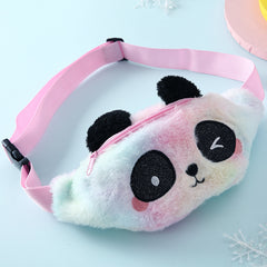 Panda Cartoon Cute Plush Belt Bag