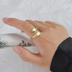 Niche Stainless Steel Palm Ring Adjustable