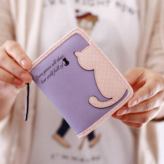 new style cartoon short wallet female Korean version lovely girl child vertical zipper position