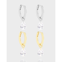 Special Interest Light Luxury All Match Water Drop Earrings Sterling Silver Earrings For Women