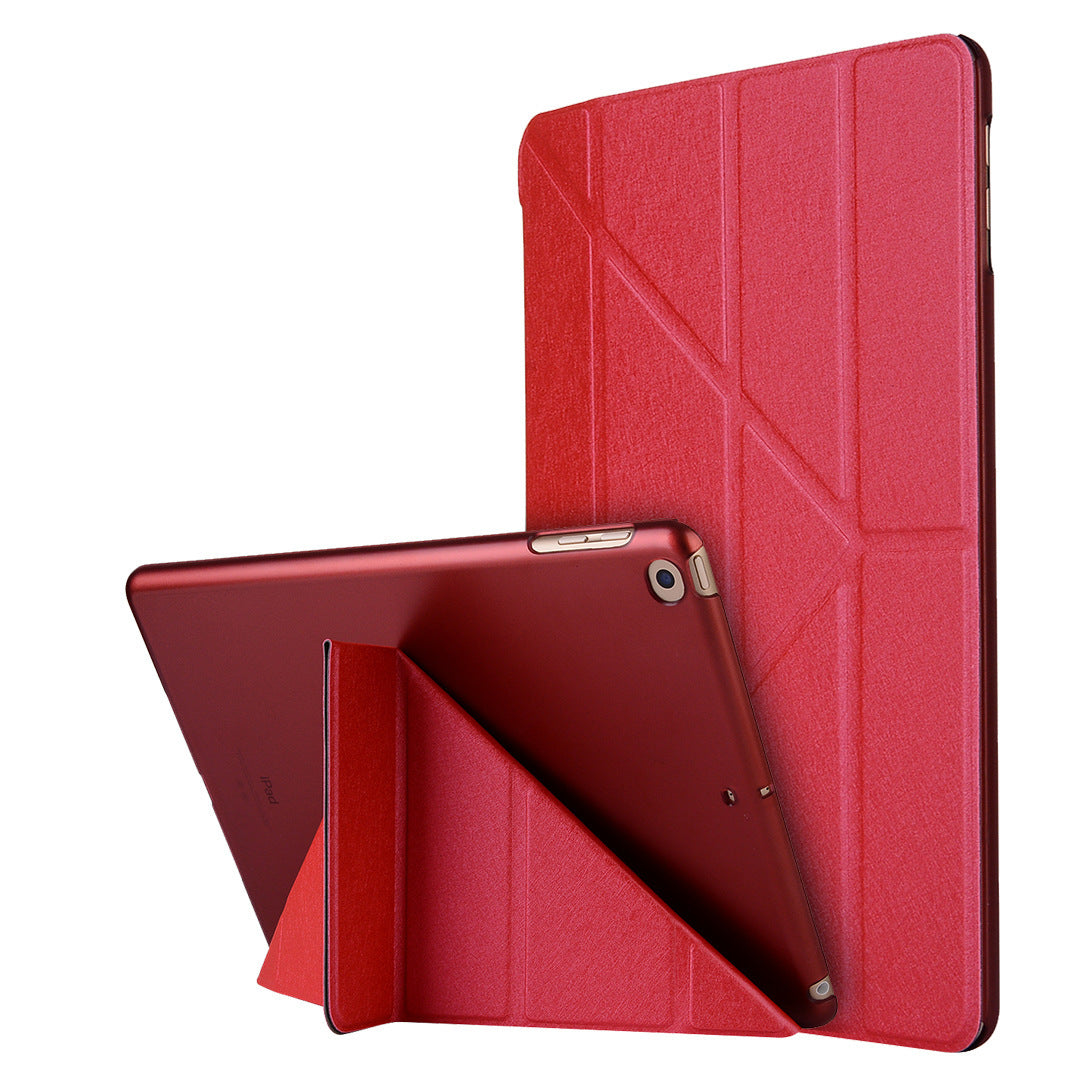 Compatible with Apple, Applicable to new ipadPro11 silk holster ultra-thin protective shell 9.7 dormant deformation leather case