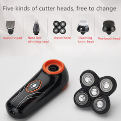 USB5 head blade floating electric shaver