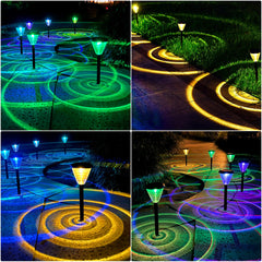 Solar Pathway Lights Led Home Outdoor Waterproof Plug-in Garden Atmosphere Landscape Light Waterproof Solar Path Lights Decorative For Yard Path Lawn