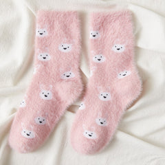 Women Plush Home Sleeping Socks