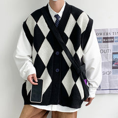 Autumn And Winter Leisure Men's V-neck Sweater Woolen Vest