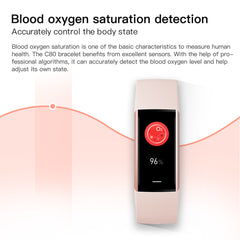 C80 Smart AMOLED Screen Power Heart Rate Blood Oxygen Monitoring Bracelet