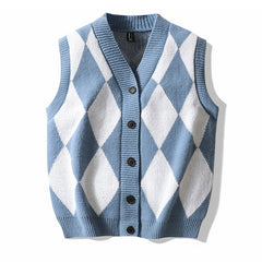 Autumn And Winter Leisure Men's V-neck Sweater Woolen Vest