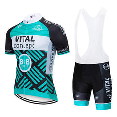 Vital Sports Men's Black JERSEY SHORTS Bib Set