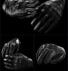 Motorcycle leather gloves