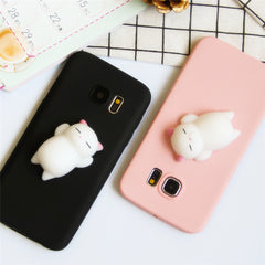 Three-dimensional cat Samsung mobile phone case