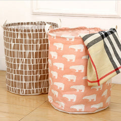 Foldable laundry basket, cotton and linen laundry basket, bathroom, laundry, dirty clothes, dirty clothes, toy storage basket