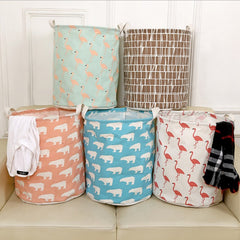 Foldable laundry basket, cotton and linen laundry basket, bathroom, laundry, dirty clothes, dirty clothes, toy storage basket