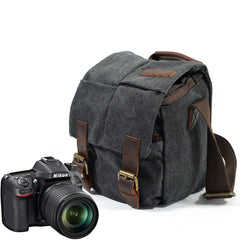 One-shoulder retro camera bag waterproof camera bag