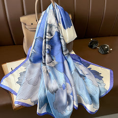 Fashion Silk Scarf Women's Printed Shawl Sunscreen Scarf