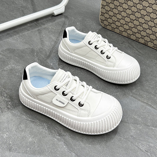 Autumn New Platform Height Increasing Breathable Casual Shoes Street Shot