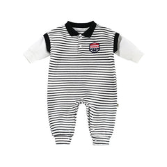 Baby Onesies Striped Male Baby Newborn Clothes Baby Autumn Clothes