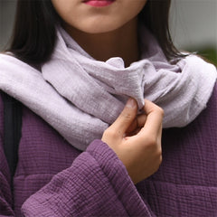 Women's Cotton And Linen Zen Retro Simple Scarf