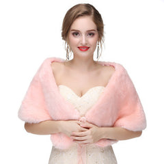 High-end Wedding Dress Winter Warm Fur Shawl