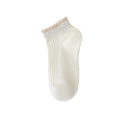 Women's Spring And Summer Cotton Socks Solidcolor Mid-calf Length