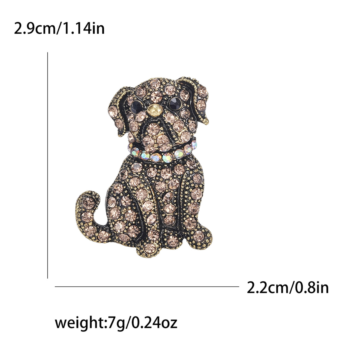 Animal Creative Water Diamond Brooch