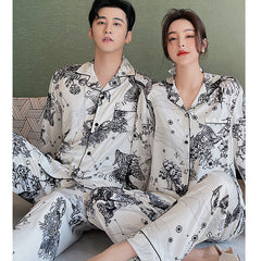 Men's And Women's Fashion Casual Pajamas Set