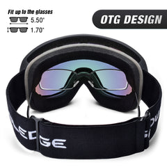 New double-layer anti-fog ski goggles, mountaineering ski goggles, men's and women's snow glasses card myopia