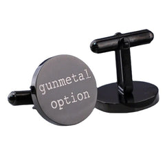 Men's Suit High-grade Cufflinks Engraved Name Pattern Cufflinks