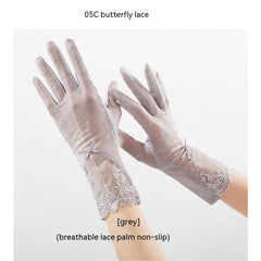 Lightweight Breathable Lace Sun Protection Gloves