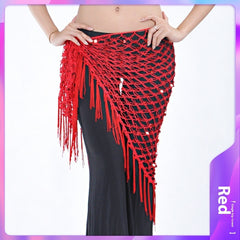 Mermaid Sequined Triangle Hip Scarf Clothing