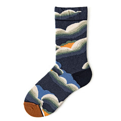 Women's Mid-calf Autumn And Winter 100 Cotton Socks