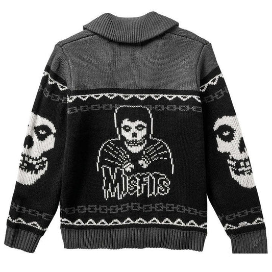 European And American Totem Y2g Fashion Fashion Brand Knitted Cardigan Sweater