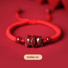 Fidelity Cinnabar Zodiac Red Rope Bracelet